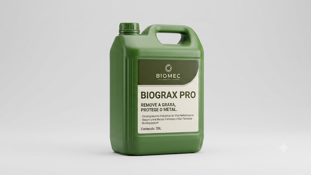 BIOGRAX PRO — desengraxante industrial de alta performance da BIOMEC, Sertãozinho SP